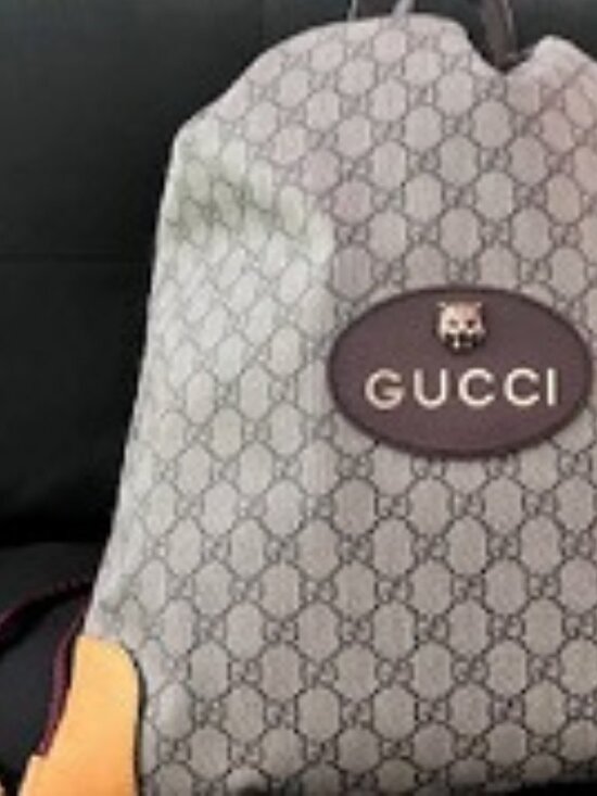 Gucci Supreme Monogram Tiger Head DrawString BackPack Neo Vintage Dust Bag main image 8